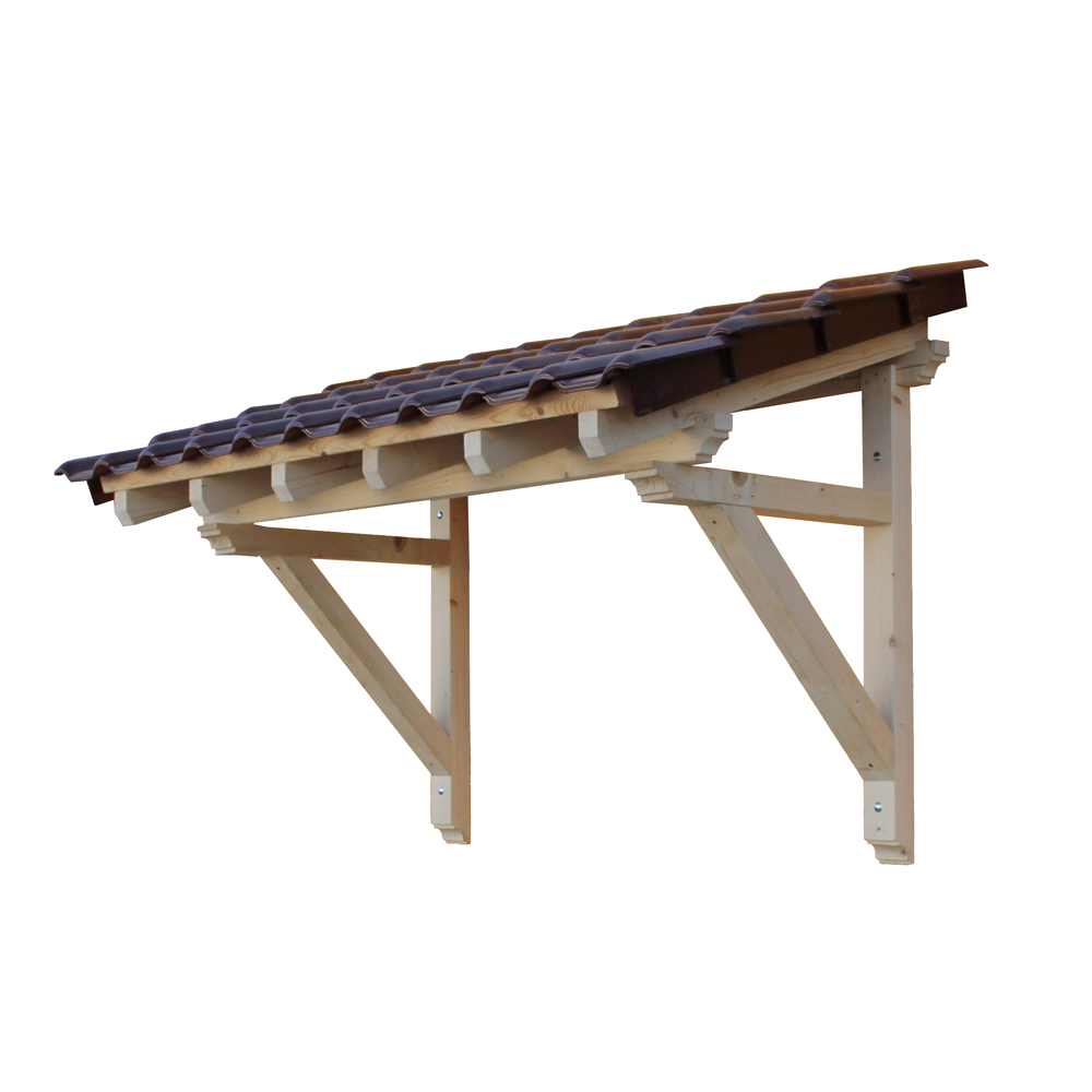 Holz Vordach Pultvordach Massivholz