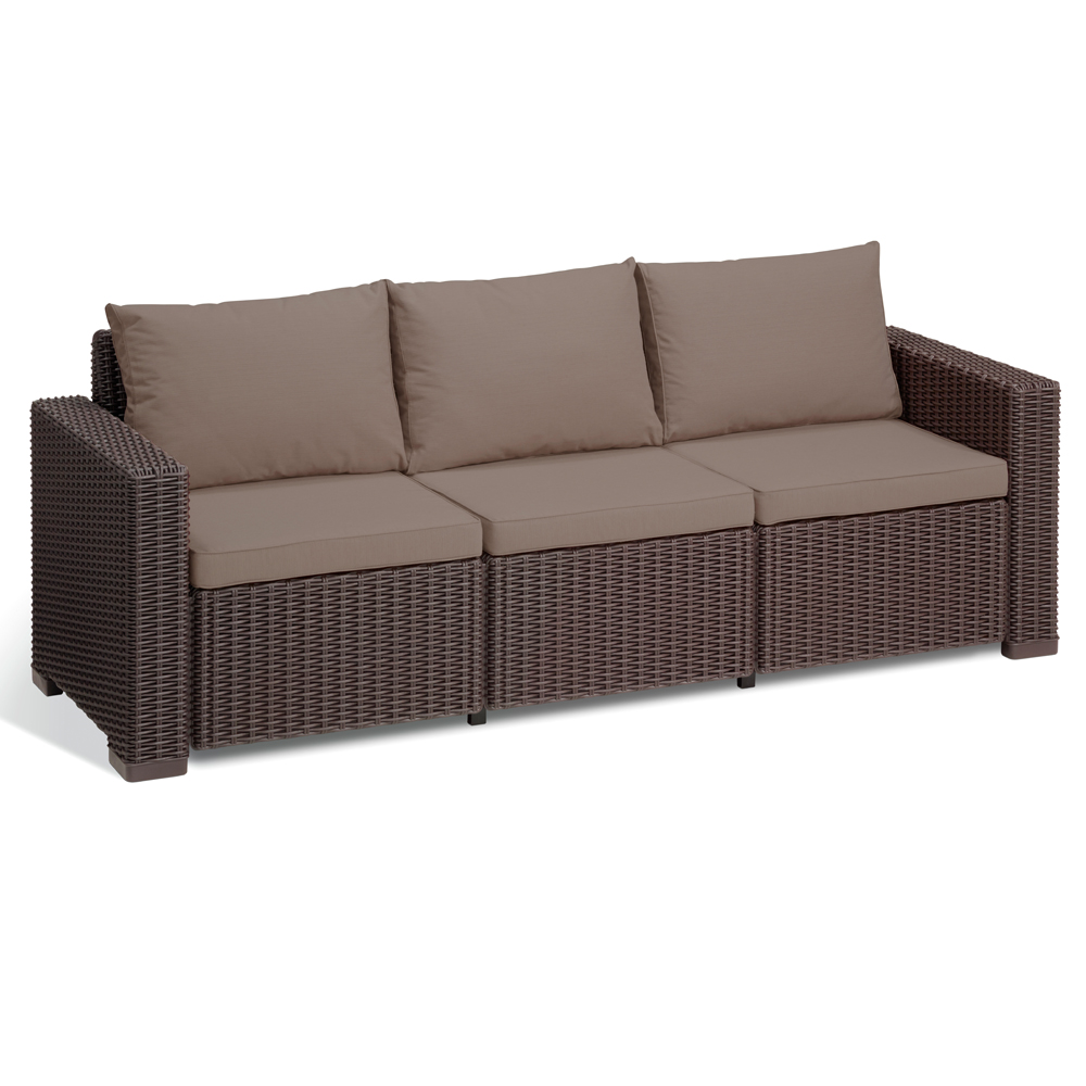POLY RATTAN GARTENMÖBEL LOUNGE RATTANOPTIK SITZGRUPPE GARNITUR Braun POLY RATTAN GARTENMÖBEL LOUNGE RATTANOPTIK SITZGRUPPE GARNITUR Braun