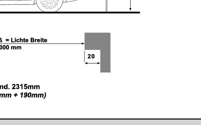 ROTENBACH Garagentor Sektionaltor Rolltor 300x212cm Garagentorantrieb